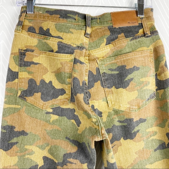 MADEWELL The High-Rise Slim Boyjean in Cottontail Camo NWT - Picture 9 of 14